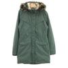 Zip Batting Coat M Green System Women Used