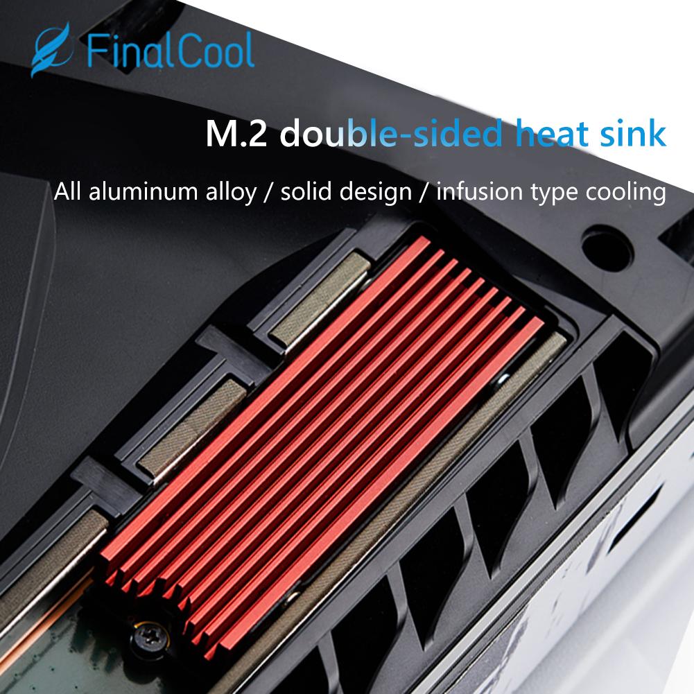 Кулер для M.2 2280 SSD NVME NGFF Теплоотвод Радиатор Алюминиевый сплав Термостойкость с Термосиликоновой прокладкой для игровой консоли PS5