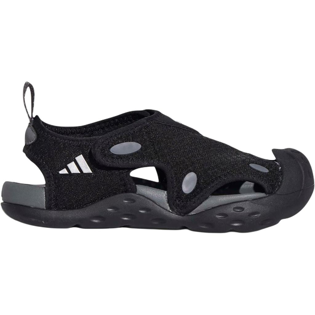 adidas STARSTRIDE Нескользящая износостойкая низкая сандалия Черная Детская KI8906