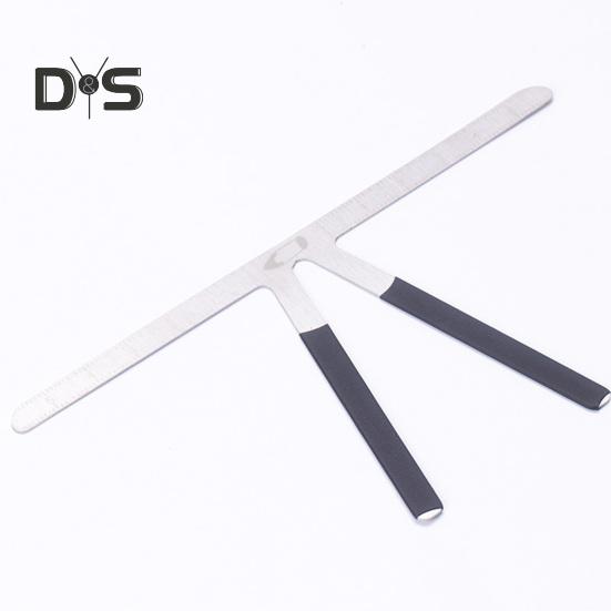 Измерительная линейка для бровей из нержавеющей стали, штангенциркуль золотого сечения для бровей, 3-точечная измерительная линейка, направляющая для микроблейдинга бровей, измерительный инструмент