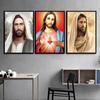 God Jesus And Children Poster Aesthetics Blessed Virgin Mary Christianity Church Religion Wall Art Canvas Painting Print Gift