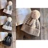 Knit Hat For Women With Vintage Houndstooth Pattern And Warmth For Autumn Winter Fashion