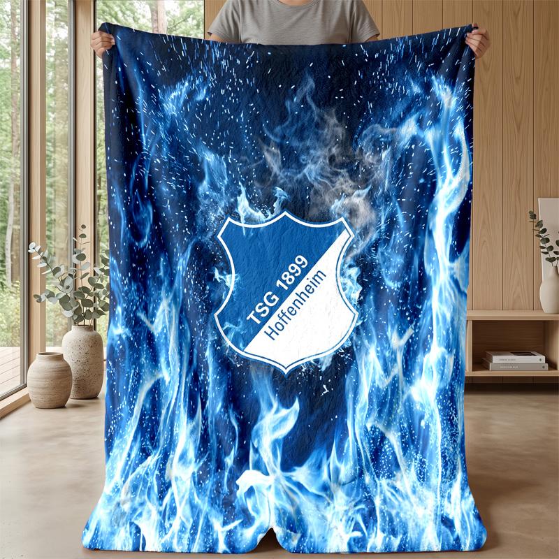 TSG Hoffenheim FC Soft Flannel Fleece Blanket Lightweight Cozy Warm Throw Blanket For Sofa Bed Home Decor