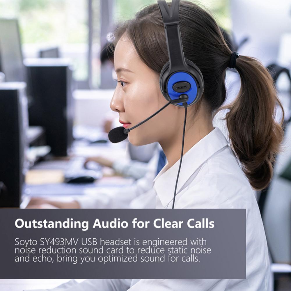 Usb игровая гарнитура, регулируемые проводные компьютерные наушники с микрофоном, музыкальные геймерские наушники для ноутбуков, ПК, Skype Office