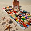 South Friends Adventure Beach Towel, Super Soft Microfiber, Gift for Her/Him, Birthday, for Pool, Beach, Travel, Home Decor Fan gifts