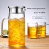 Heat Resistant Glass Kettle Household Large Capacity Glass Juice Pot Nordic Creative Simple Cool White Kettle Teapot