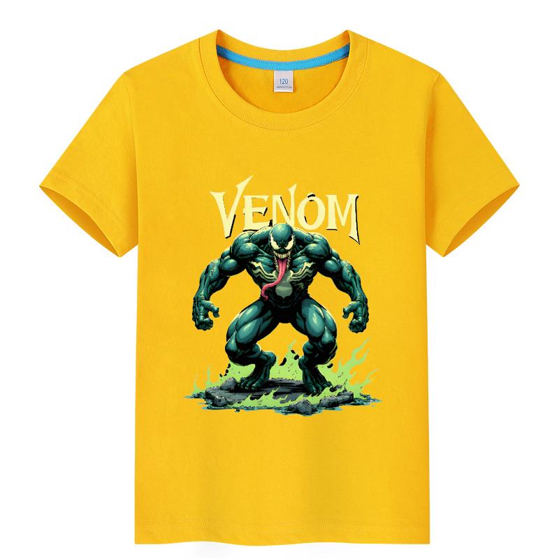 Kids Hulk T-Shirt Boys Superhero Cartoon Graphic Summer Short Sleeve Casual Top for Children