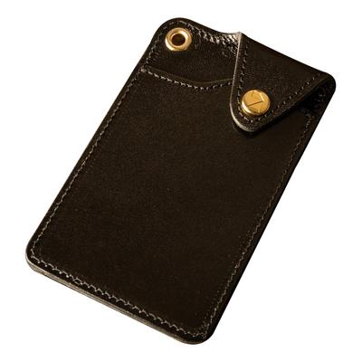 Чехол для визиток Tochigi Leather Натуральная кожа Сделано в Японии Визитная карточка Простая Тонкая Умная Элегантная Стильная Черная [Am Mas] KC-025
