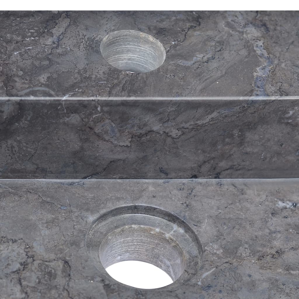 Black Wash Basin 58 x 39 x 10 cm Marble