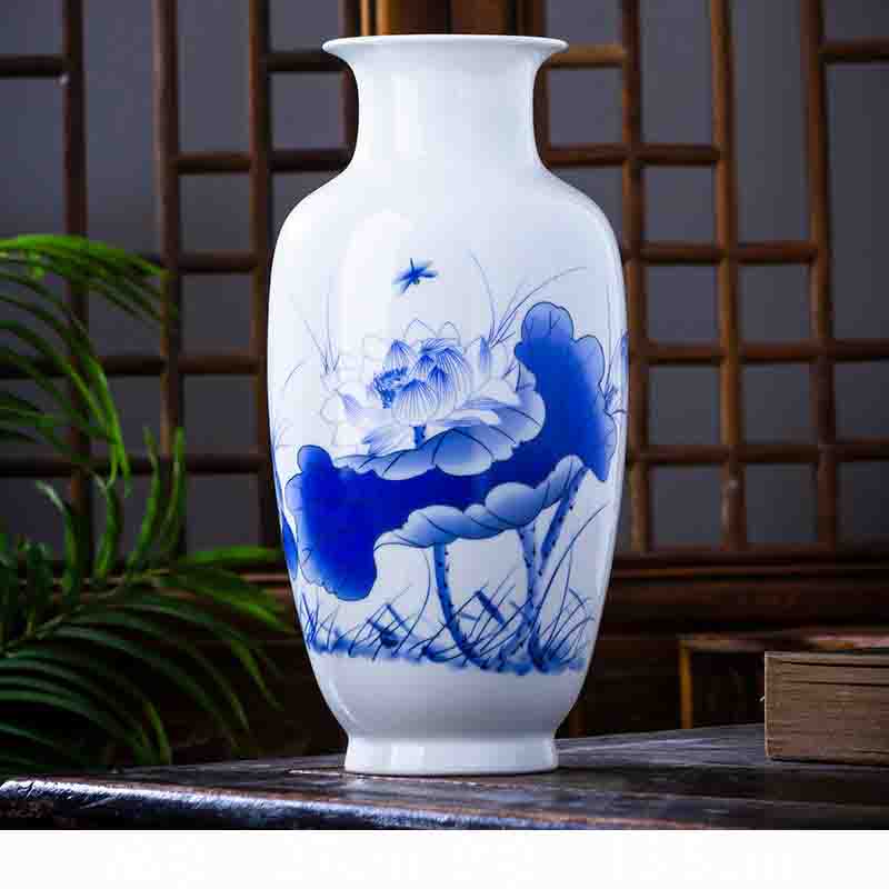 Китай Цзиндэчжэнь Керамические Вазы Украшения Офис Магазин Клуб Бар Меблировка Поделки Дом Гостиная Настольные Аксессуары Украшение