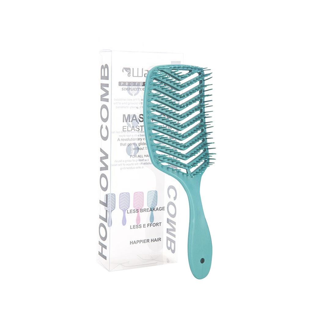 Hollow V-shaped Massage Comb Styling Large Curved Comb Massage Scalp Head Comb Rib Comb Breathable Comb