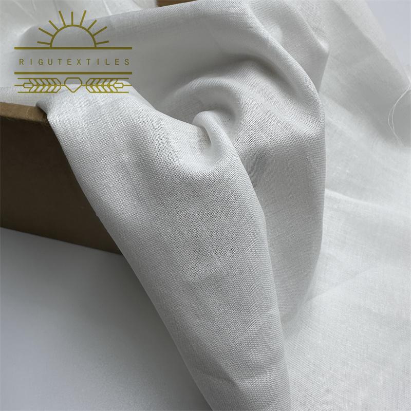 EcoFriendly Blended Linen Cotton Fabric for Garments and Home Textiles