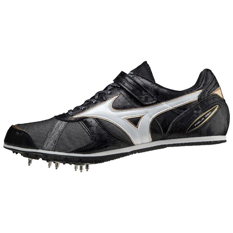 Mizuno Искусственная кожа Нескользящие, Износостойкие, Легкие Низкие Беговые кроссовки Унисекс Черный Белый U1GA204052