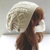 Women and Men Winter Pure Color Knitted Wool Cap Unisex Casual Hat