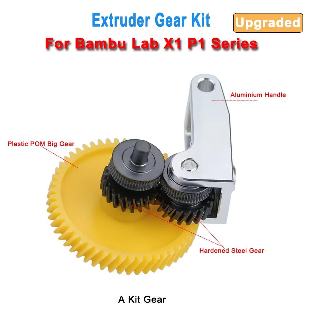 Extruder Components For Bambu Lab X1C P1S P1P Hardened Steel Gear Powerful Extruder For Bambulab X1C 3D Printer Replacement Part