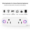 2 In 1 Smart Plug Socket Wireless Dual Power Socket with APP and Voice Control Timing Switch