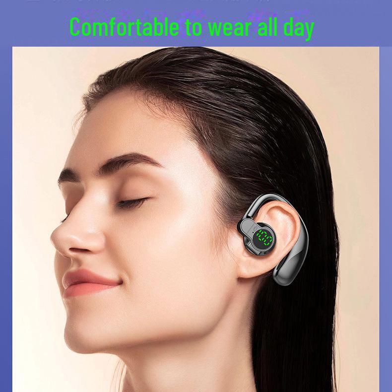 2024 Беспроводная Bluetooth-гарнитура с заушинами, цифровым дисплеем и долгим сроком службы аккумулятора