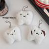Cute Plush Tooth Keychain Pendant for Women