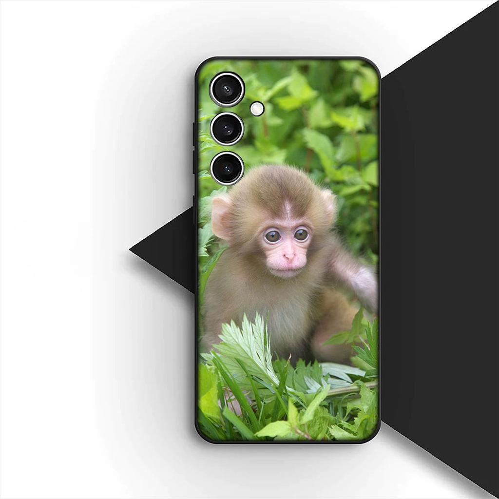Cover for Samsung Galaxy S20 S22 S21 FE Ultra Plus A07 A17 A15 A16 A25 A57 A37 Casing Phone Case Animal Monkey Gorilla Ape Baby