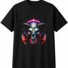 Ram Skull Gothic Mens Womens T-Shirt Unisex Novelty Gift Tee Funny Present
