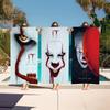 Movie I-It P-Pennywise Clown Vintage Classic Beach Towel Colorful Bath Towels for Girl Microfiber Quick Dry Custom Spa Gym Pool
