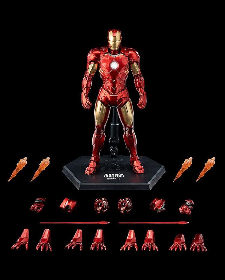 DLX Marvel Studios The Infinity Saga Iron Man Mark 4 112 Scale ABS, PVC, POM, Zinc Alloy, and Other Metal Painted Action Figure
