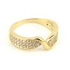 Gold Plated Ring 'Sissi' White Gold - 4 Mm