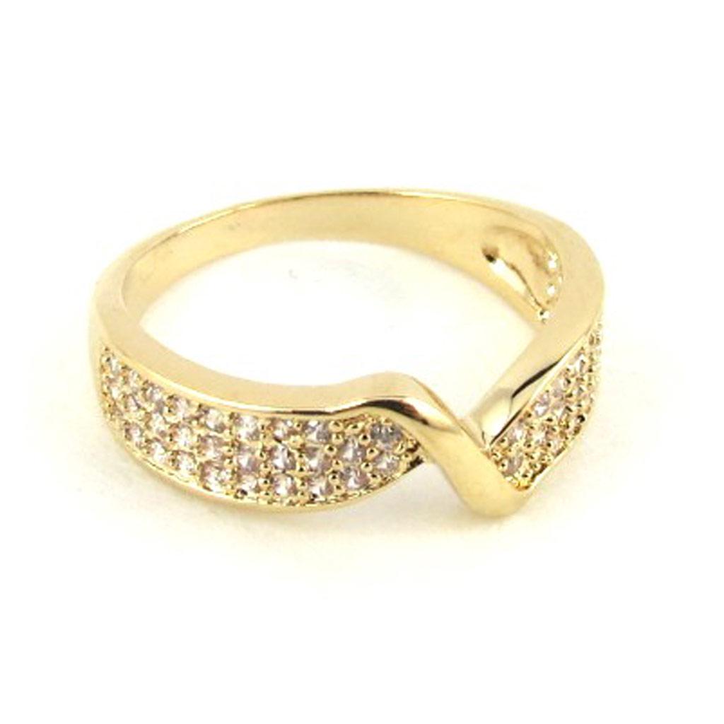 Gold Plated Ring 'Sissi' White Gold - 4 Mm
