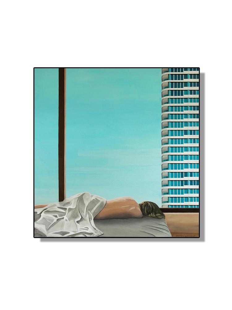 Famous David Hockney Abstract Landscape Poster Canvas Painting Swimming Pool Ocean Window Wall Art For Living Room Home Decor