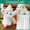 West White Highland Terrier Plush Toy Stuffed Short Pile Soft Material Kids Doll