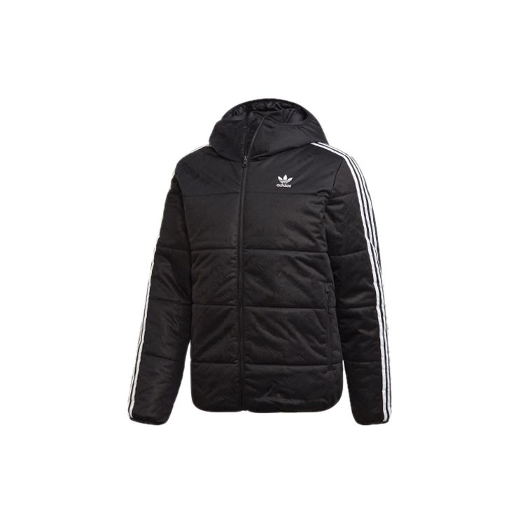 adidas Мужская куртка Originals с застежкой-молнией на три четверти, черная ED5830