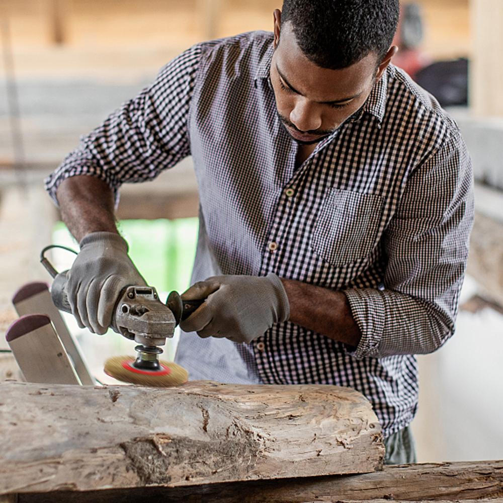 6-дюймовая проволочная колесная щетка из нержавеющей стали для настольной шлифовальной машины, полировки, удаления заусенцев, ржавчины и краски