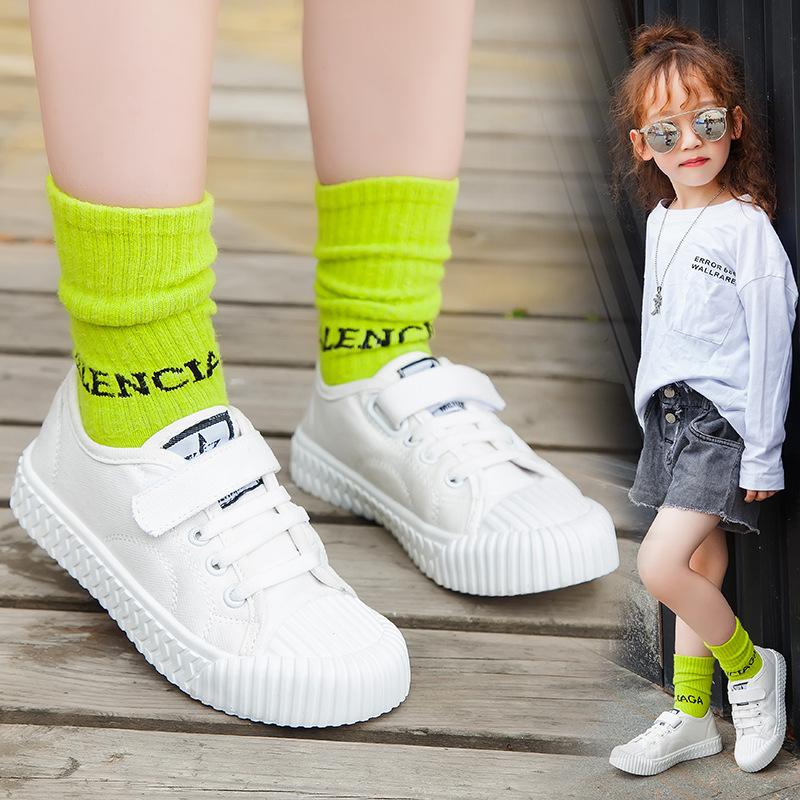 Новые детские туфли из белой парусины с подошвой из бисквита для мальчиков и девочек, детские дышащие туфли с мягкой подошвой