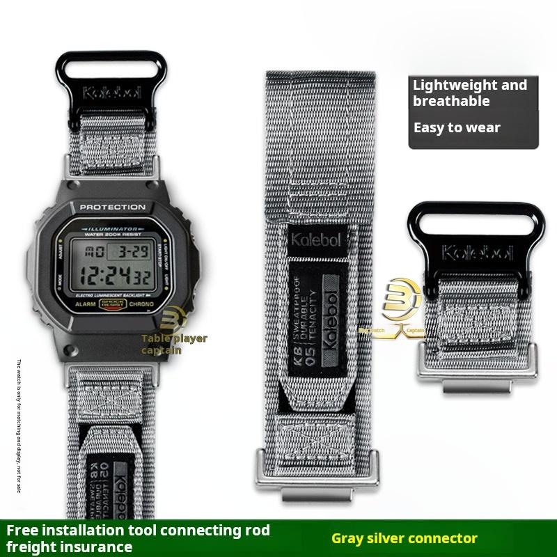 Для часов Casio G-SHOCK DW5600 GW-M5610 GW-B5600 G-5600 GW5000 Ремешок Модифицированный Внешний Плетеный Нейлоновый Холщовый Ремешок для часов мужской браслет