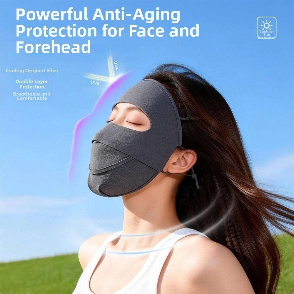 Elastic Ice Silk Face Cover Face Covering Face Mask New Sunscreen Veil for Outdoor Activities