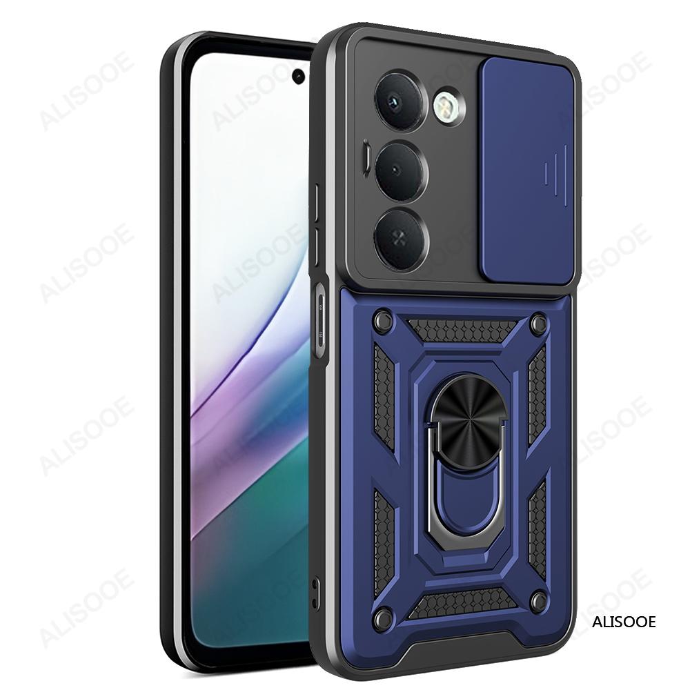 Для Redmi 15 171мм Чехол Слайд Камера Броня Кольцо-держатель Подставка Защита Чехол для телефона Capa Funda