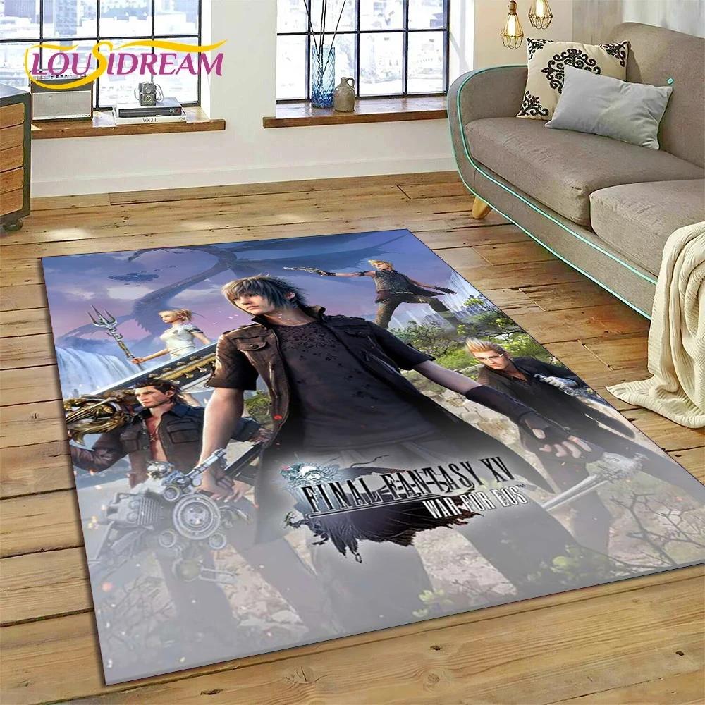 Ковер Мультяшный Серии Игр Final Fantasy для Спальни Гостиной Домашнего Дивана Декор, Детская Игровая Большой Декоративный Коврик для Пола