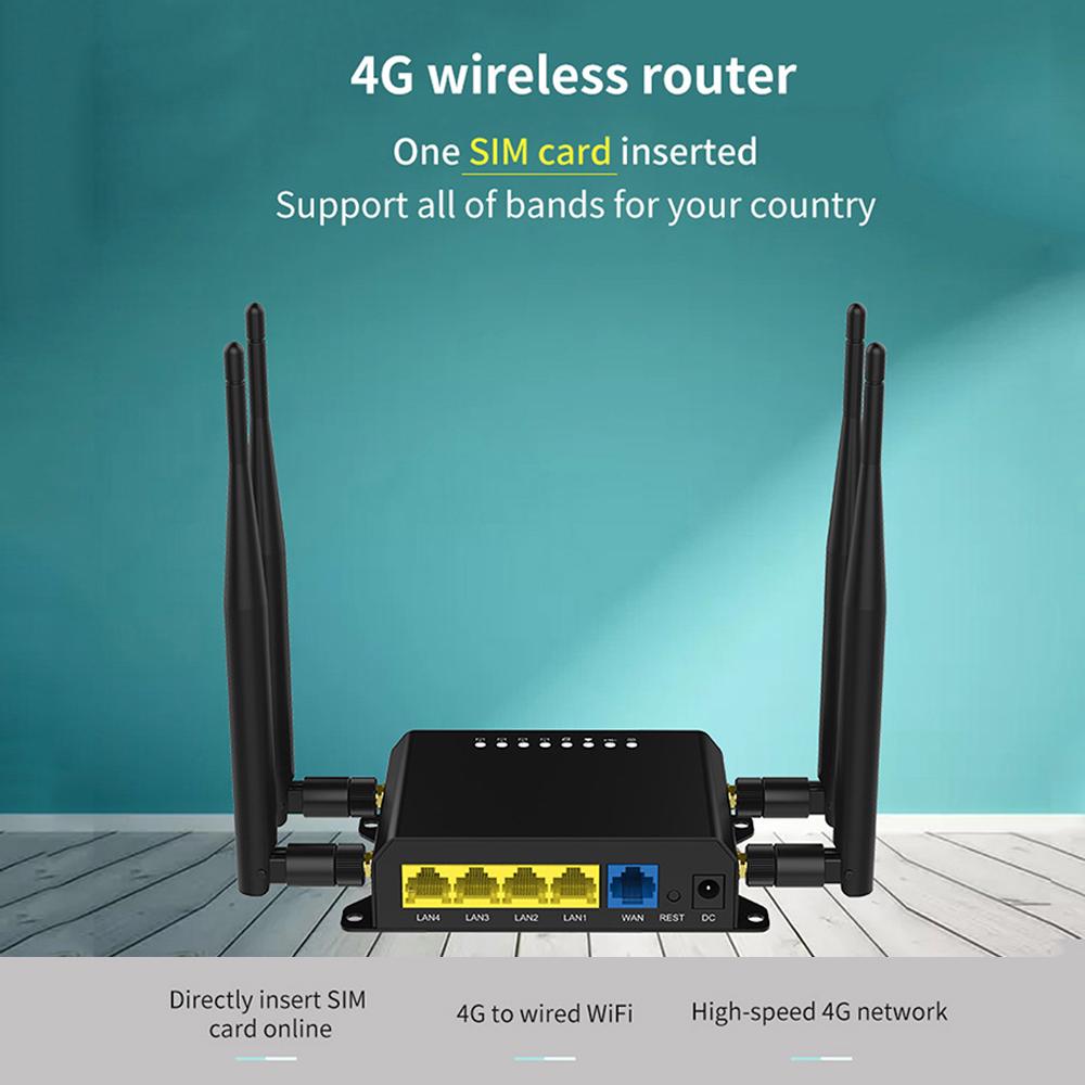 X10 4G LTE OpenWRT Smart Router Extender Высокомощная SIM-карта Wi-Fi Беспроводная внешняя антенна 5dbi
