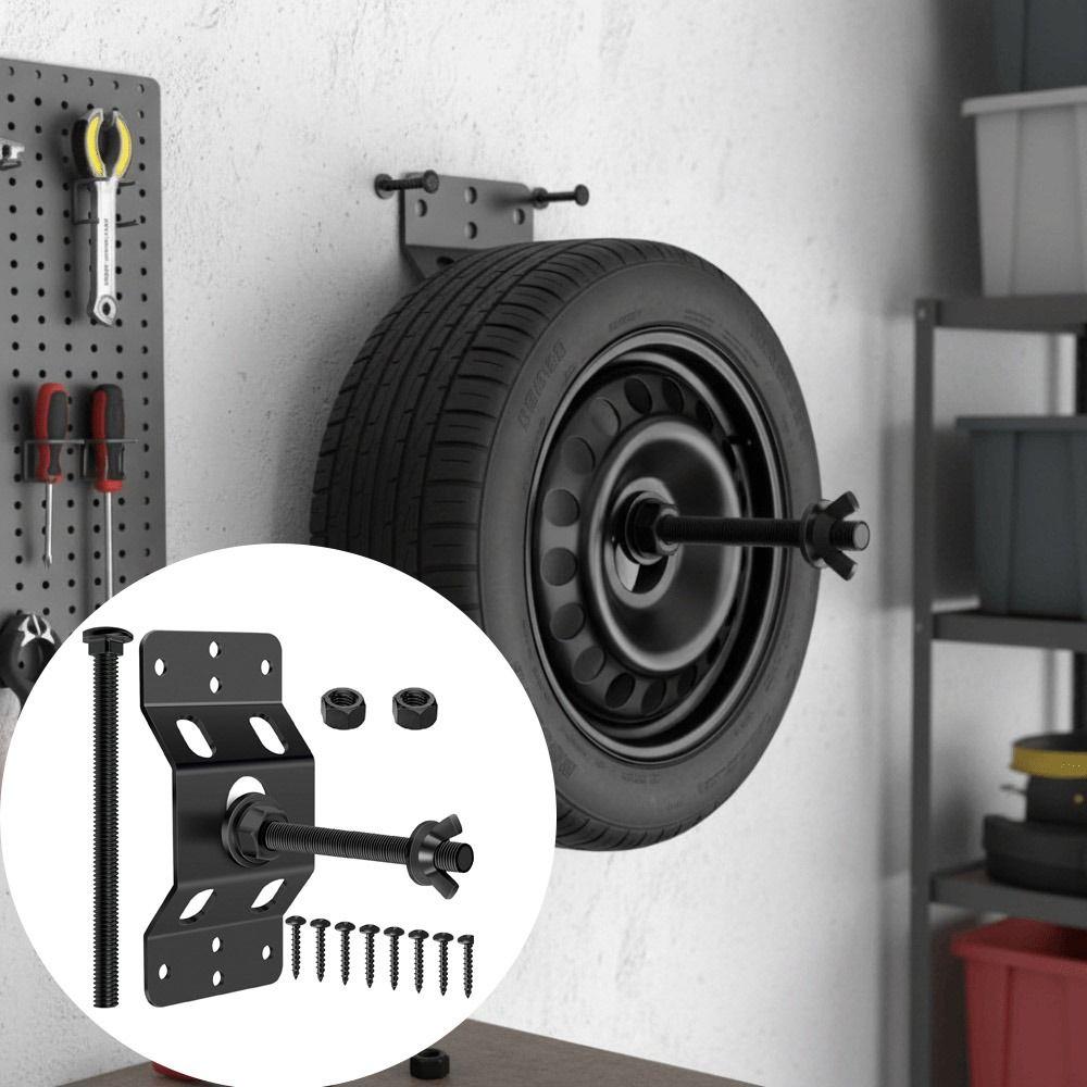 Upgraded Design Wall Mount Spare Tire Bracket Spare Tire Mounting Bracket  For Garage