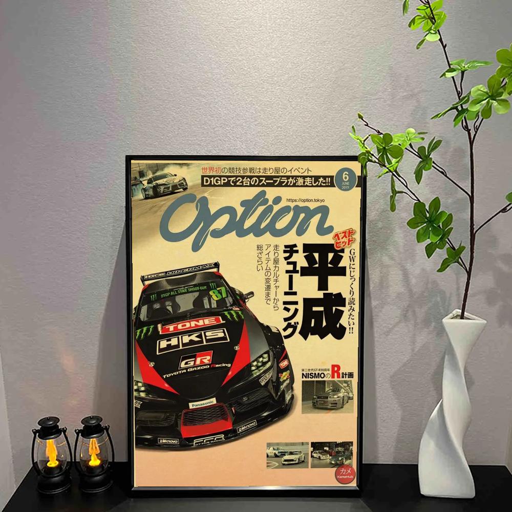 JDM Car Japan Retrofit Racing Ретро 90-е Плакат Настенная Графика Печать Постеры Главная Гостиная Спальня Декор Безрамная Настенная Живопись Пост