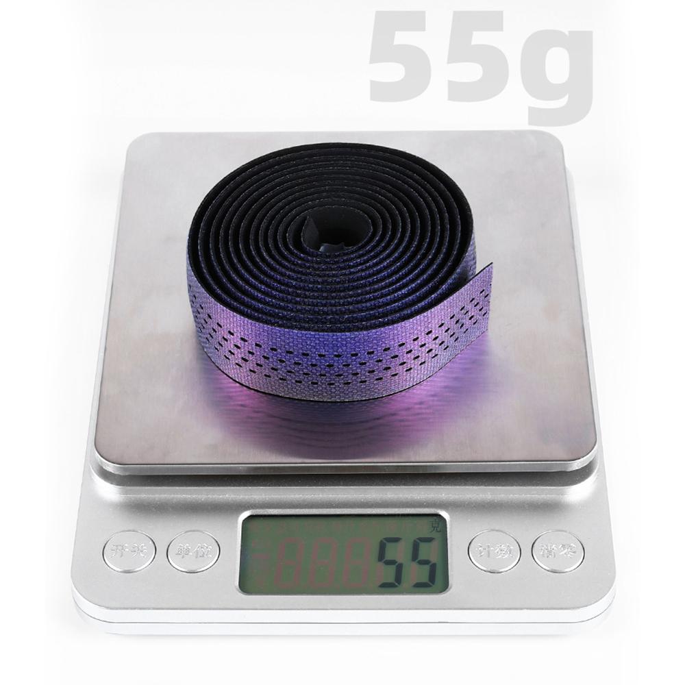 Градиентный фиолетовый ремень на руль шоссейного велосипеда, лента на руль велосипеда, дышащая, противоскользящая, водонепроницаемая, амортизаторная лента из ЭВА, перфорированный ремень на руль