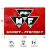 Vintage Massey-Ferguson Metal Wall Art Sign - Retro Red & Black Tractor Design - Rustic Decor for Man Cave, Bar, Garage, or Farm