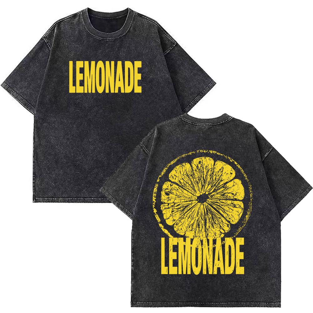 Louis Tomlinson Lemonade A Little Taste Is All You Need New Album Print T Shirt Unisex Women Fashion Vintage Washed Loose Tee