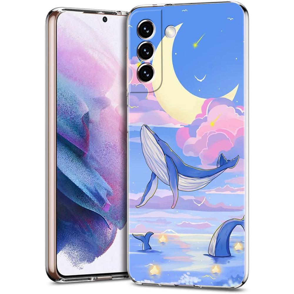 Чехол для телефона Samsung Galaxy S24 Ultra S23 FE S22 S20 S21 5G S10 S9 Plus S10E S8 Прозрачный Косатка океанская милая косатка