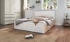Double Bed Wooden Bed 140×200cm with 2 Drawers, Modern Bed incl. Bed Frame & Slatted Frame - 207×80×145cm (L×H×W) Set in Oak/White (Without Mattress)