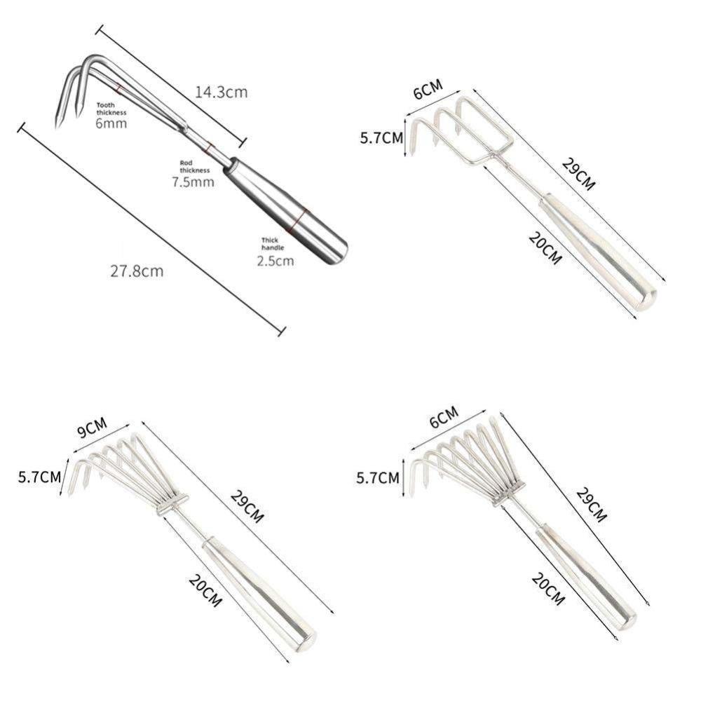 Модернизация ковочного сорнякоудалятеля из нержавеющей стали, садовые грабли для рыхления почвы и удаления сорняков