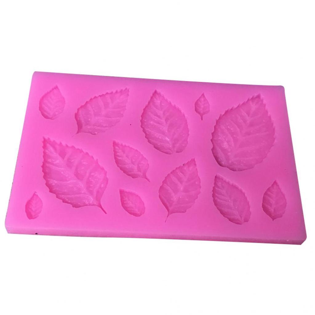 Силиконовая форма листьев для декора тортов