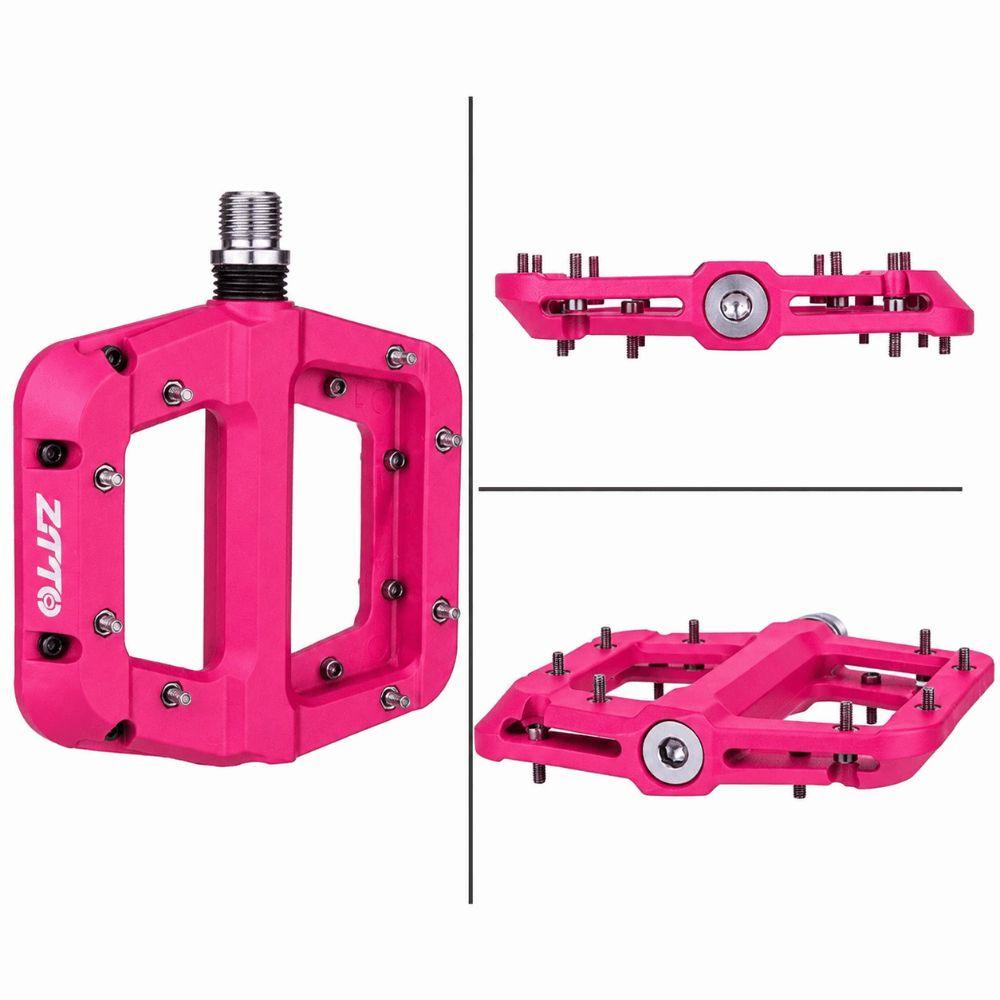 1 Pair Sealed Bearings Bicycle Platform Pedals Non Slip Bike Flat Pedals  Mountain Biking