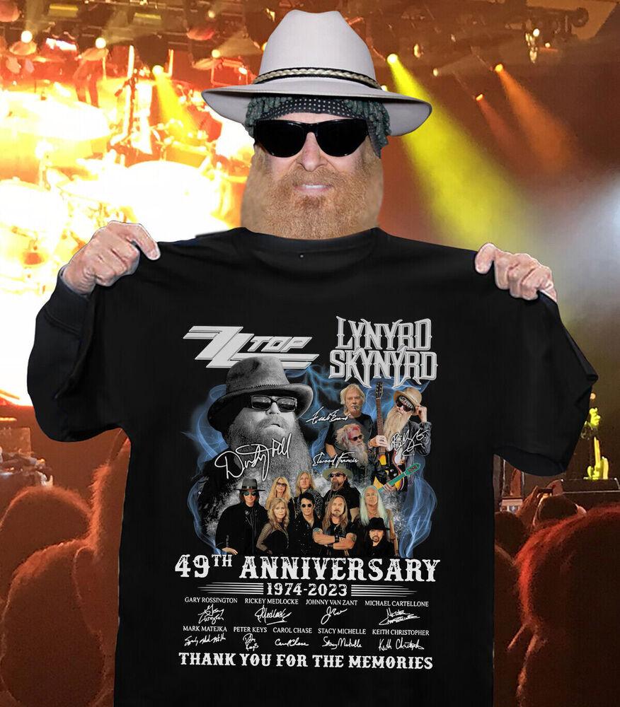 Футболка унисекс с принтом Sharp Dressed Simple Man Tour Zz Top Lynyrd Skynyrd Signatures 2023