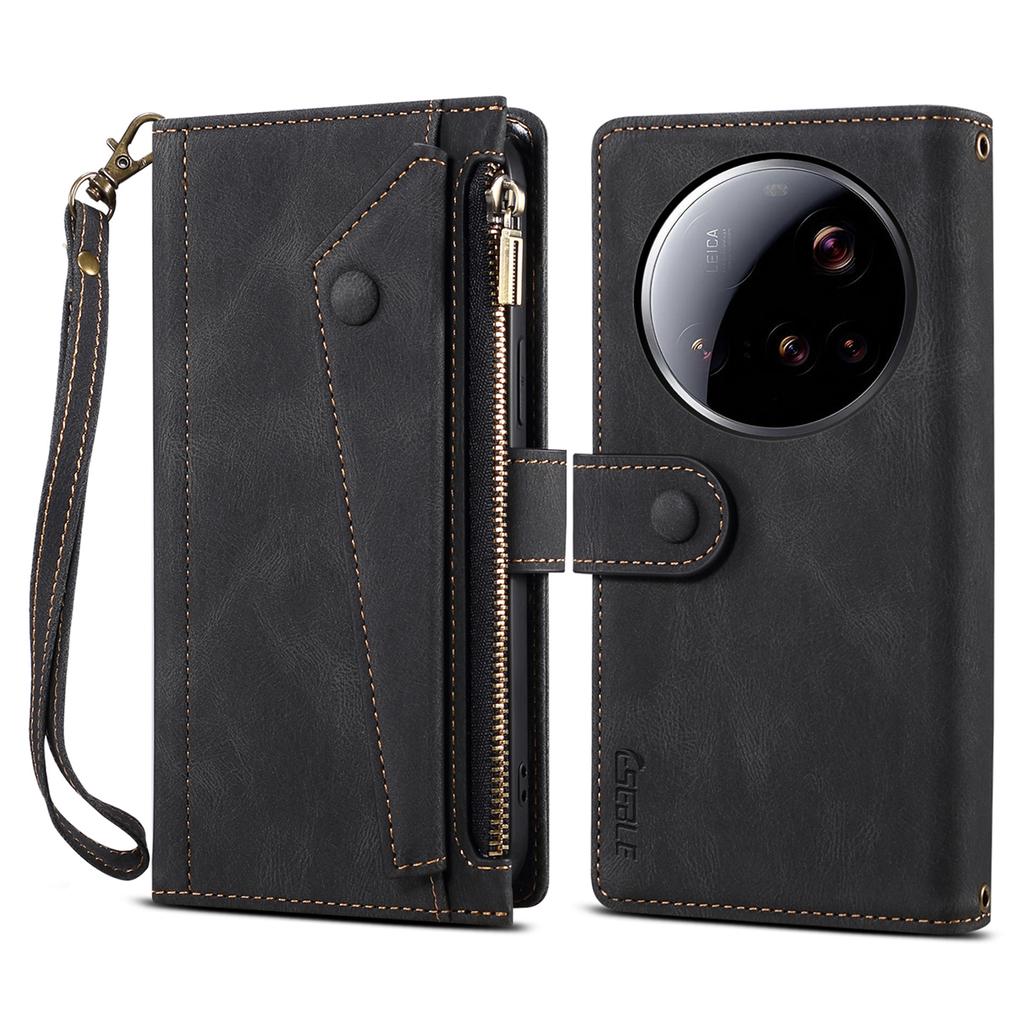 ESEBLE Star Series For Xiaomi 15 Ultra Case Zipper Wallet Leather Stand Phone Cover